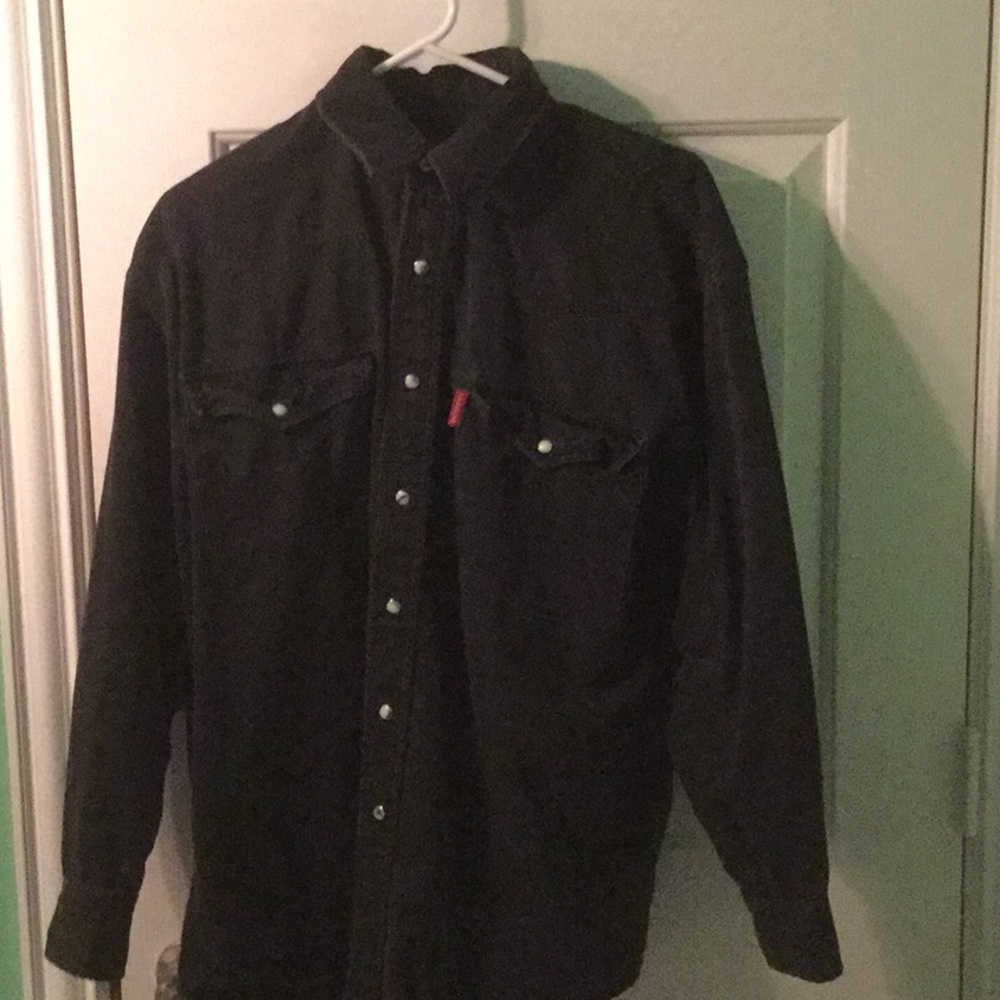 Perruzo Black Button Up